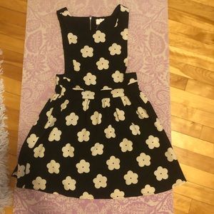 Overall style floral dress